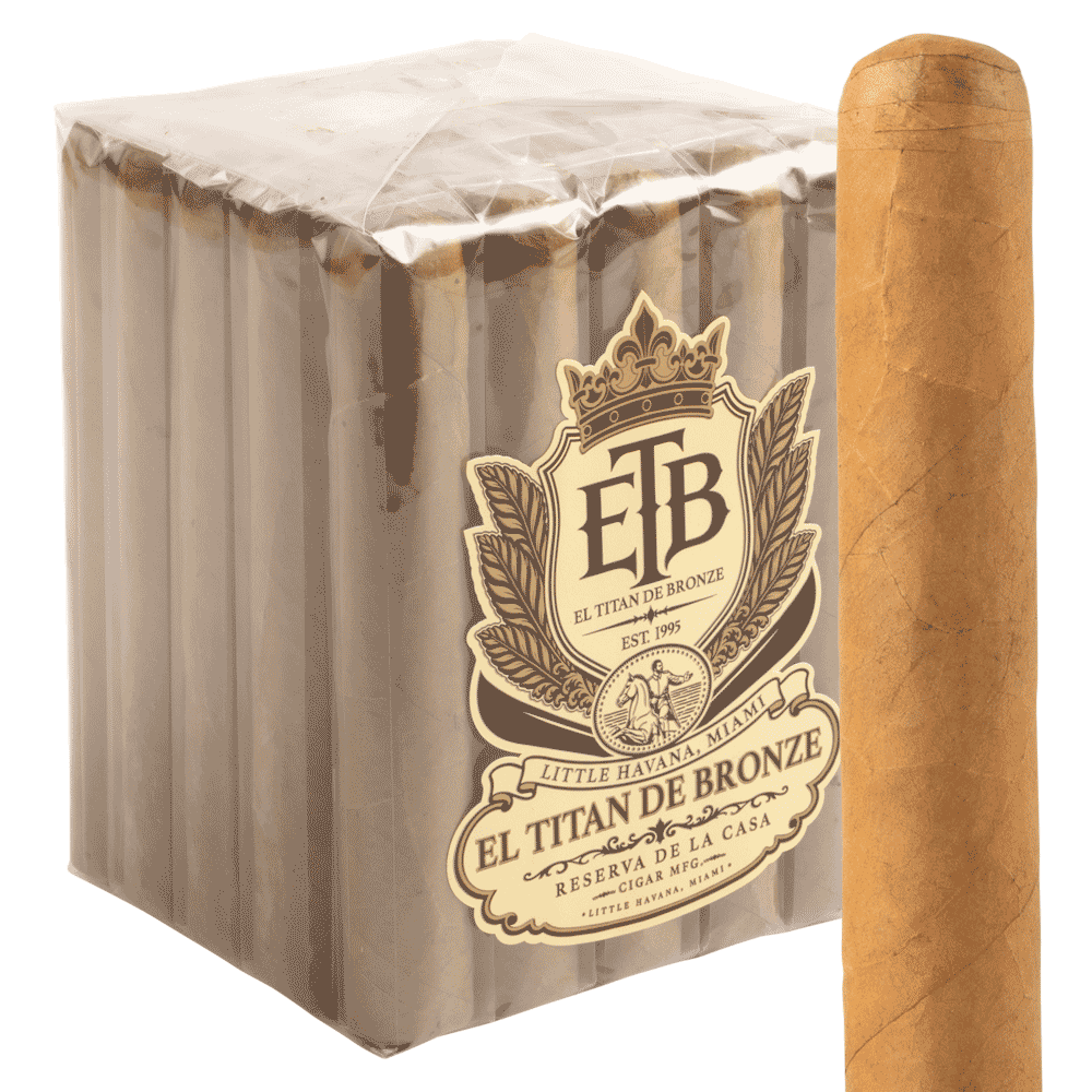 El Titan de Bronze Reserva Connecticut Robusto / 5 x 50 Bundle of 25