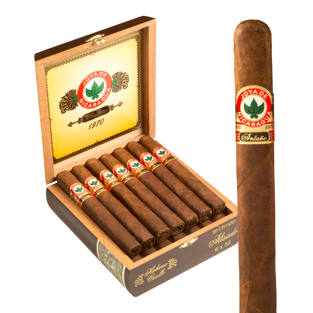 Joya de Nicaragua 1970 Antano Alisado / 6 x 52 Cedar Chest of 20