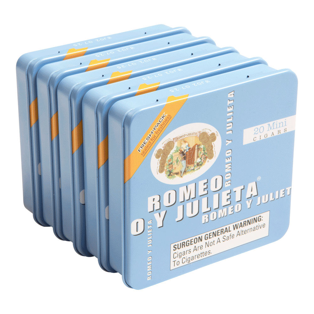 Romeo y Julieta 1875 | Mini Blue 2 | 5 tins of 20 (100 total)