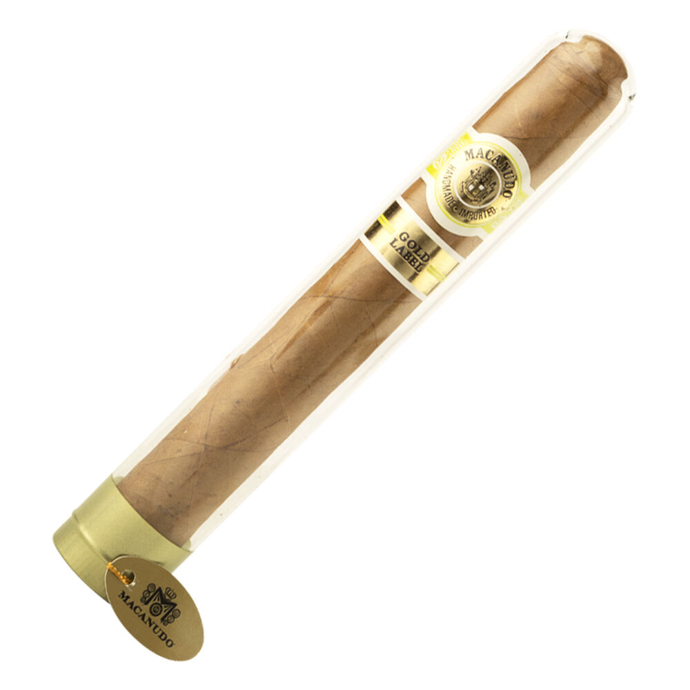 Macanudo Gold Label | Crystal 5 | Box of 8 Glass Tubes