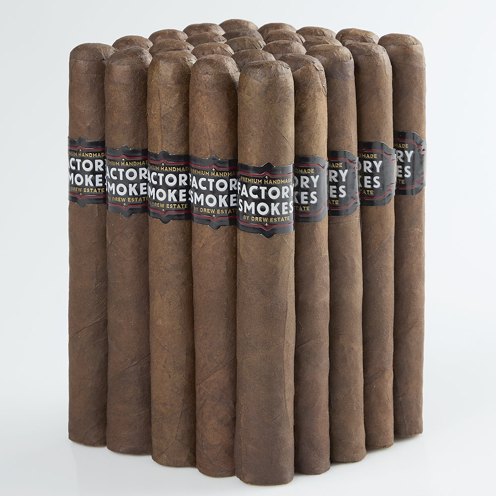 Factory Smokes Maduro by Drew Estate - Churchill (Pack of 25)