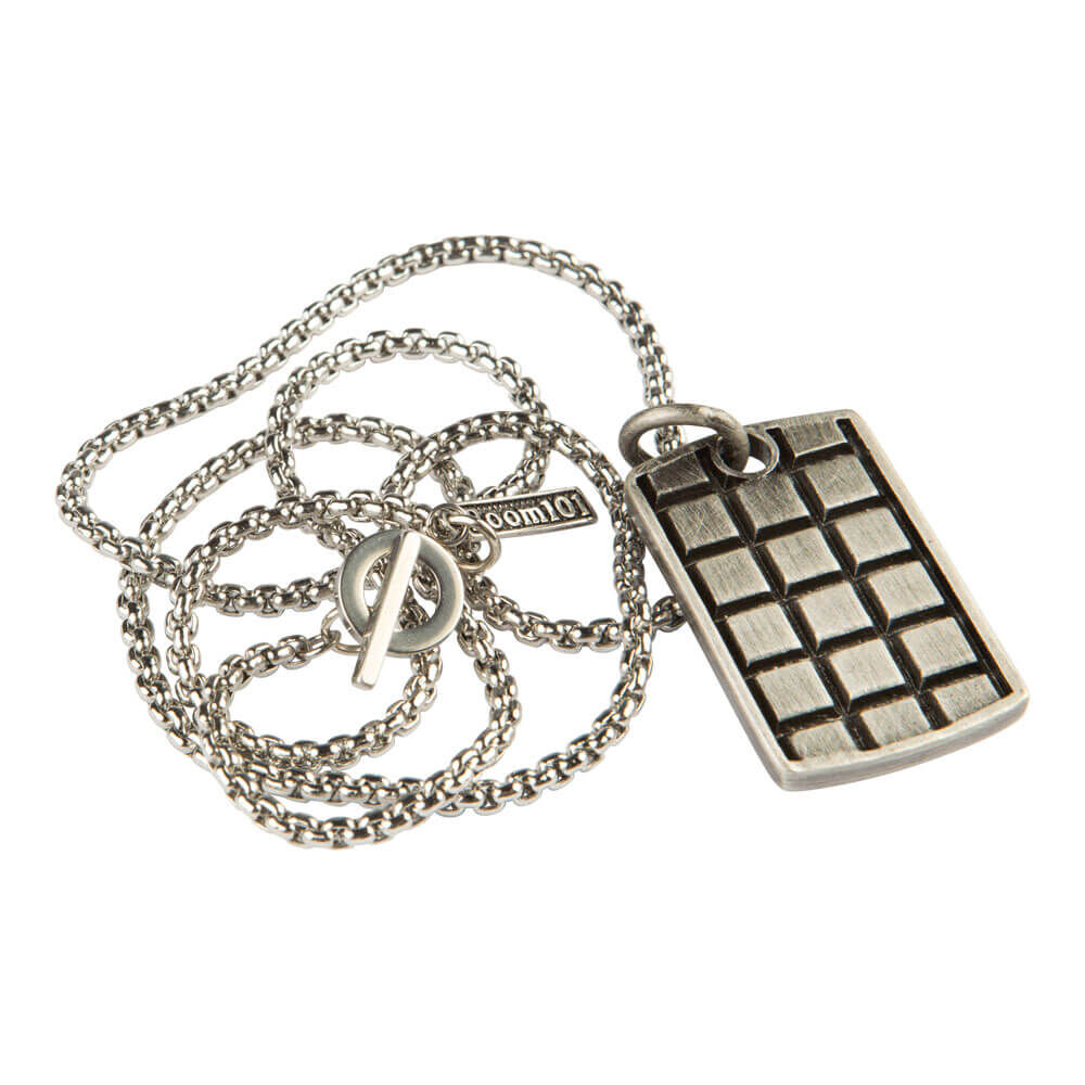 Room 101 Jewelry | Stainless Raised Checker Dogtag | Default