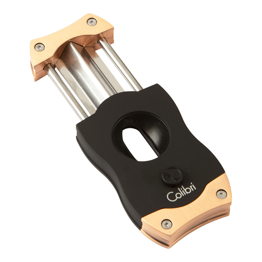 Colibri Cigar Cutters | Black & Rose Gold V-Cut | Default