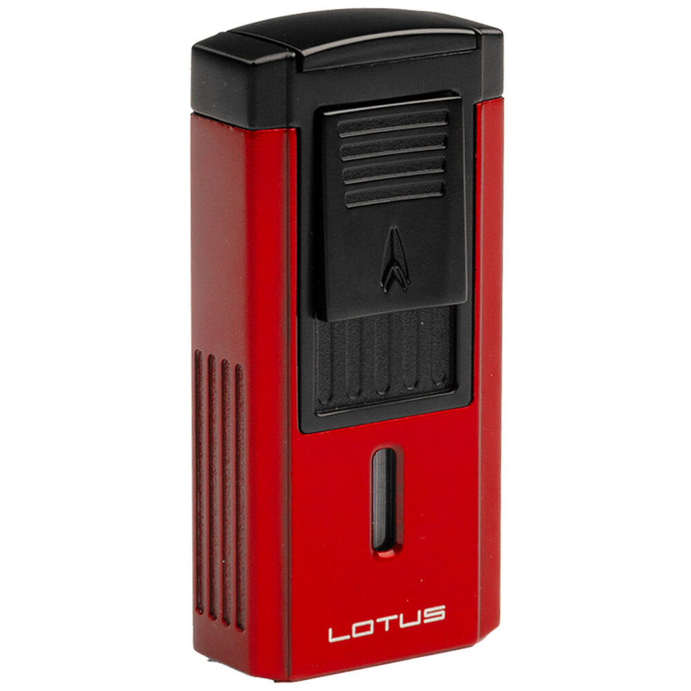 Lotus Cigar Lighters | Duke Red & Black Lighter With Serrated V-Cut | Default