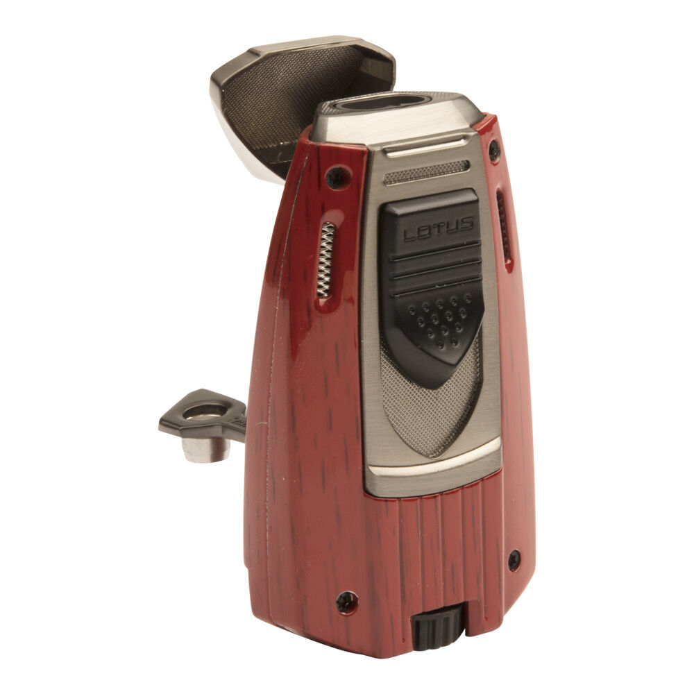Lotus Cigar Lighters | Mariner Wood Grain & Gun Double Torch | Default