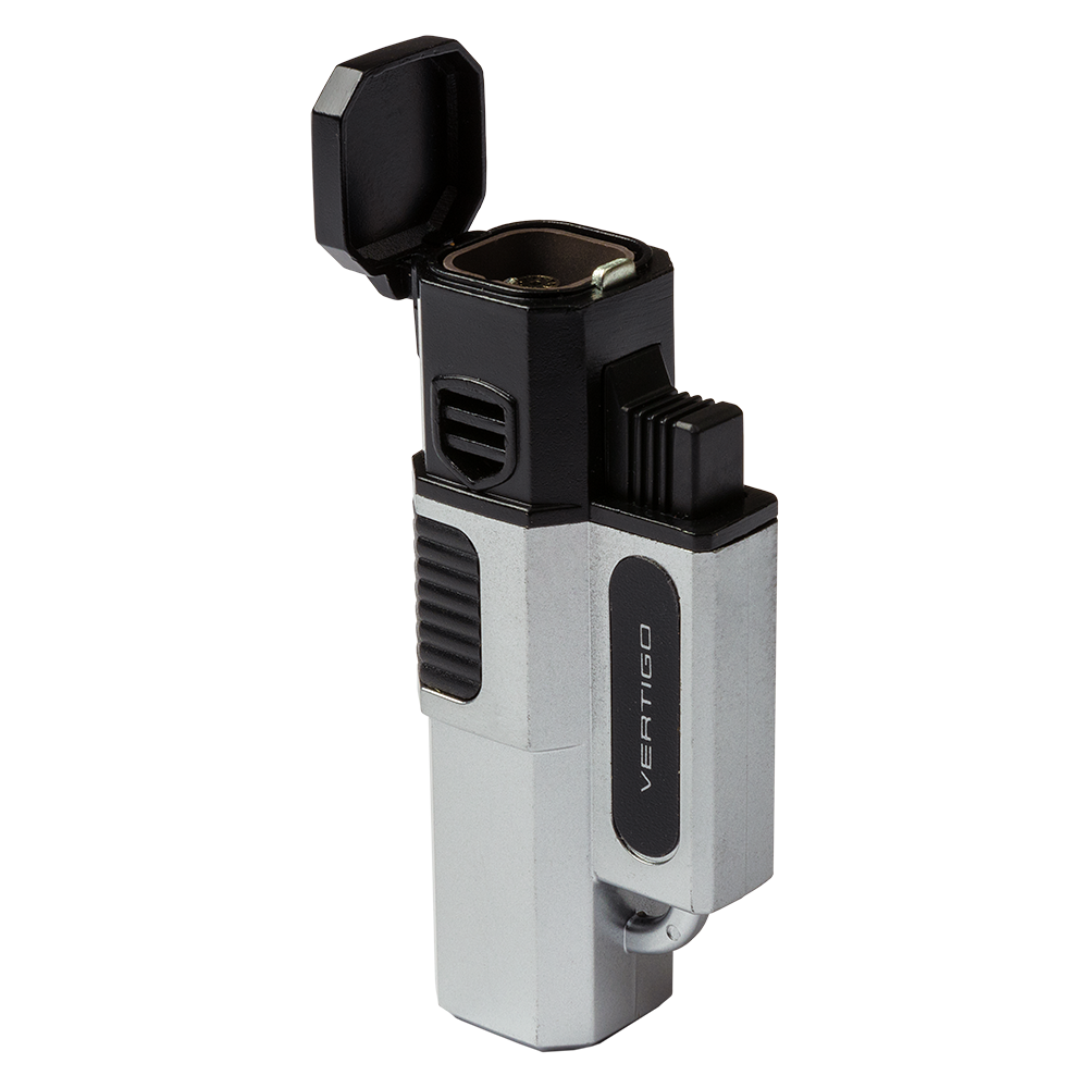 Vertigo Cigar Lighters | Hornet Quad Lighter Silver | Default