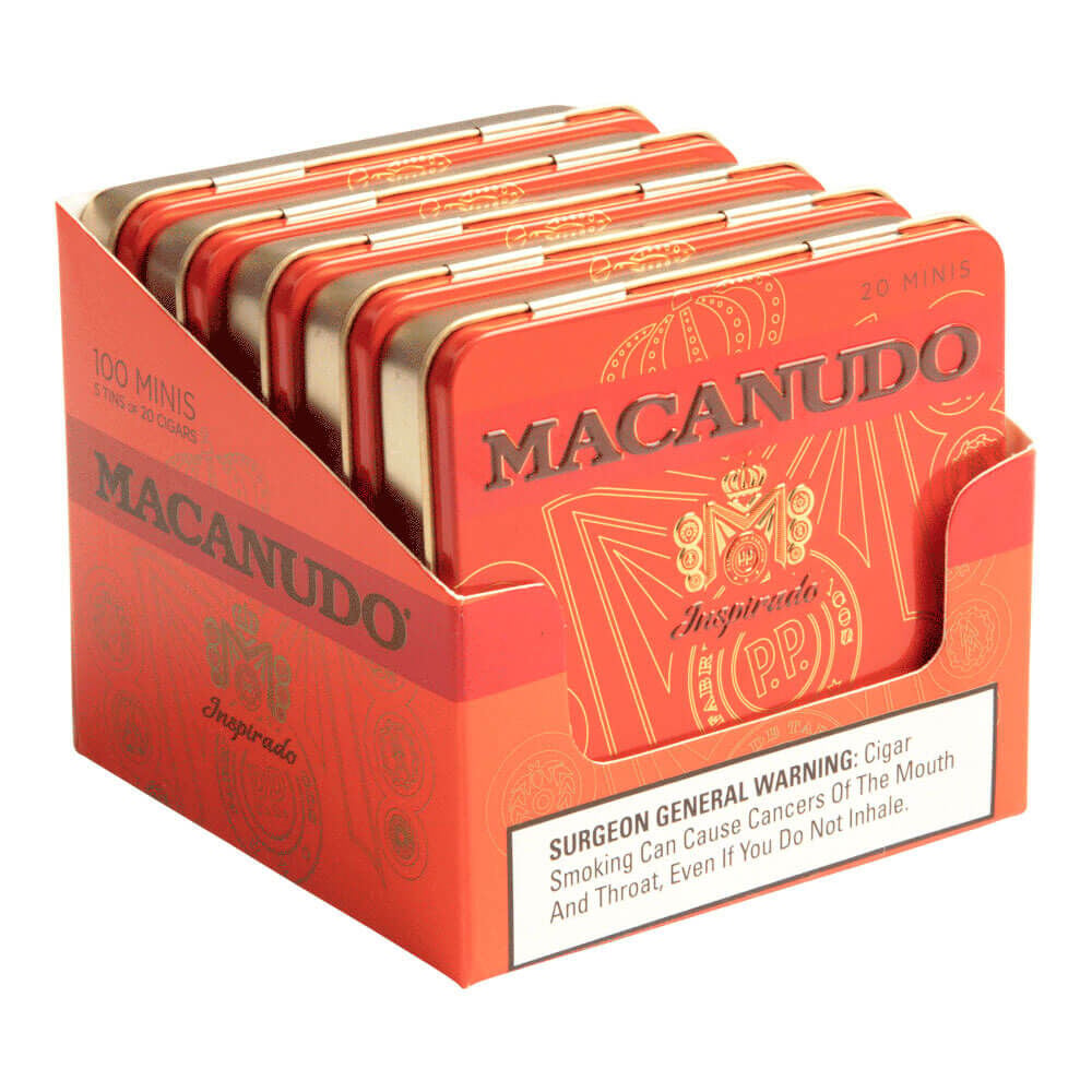 Macanudo Inspirado Orange | Mini | 5 Tins of 20 (100 total)