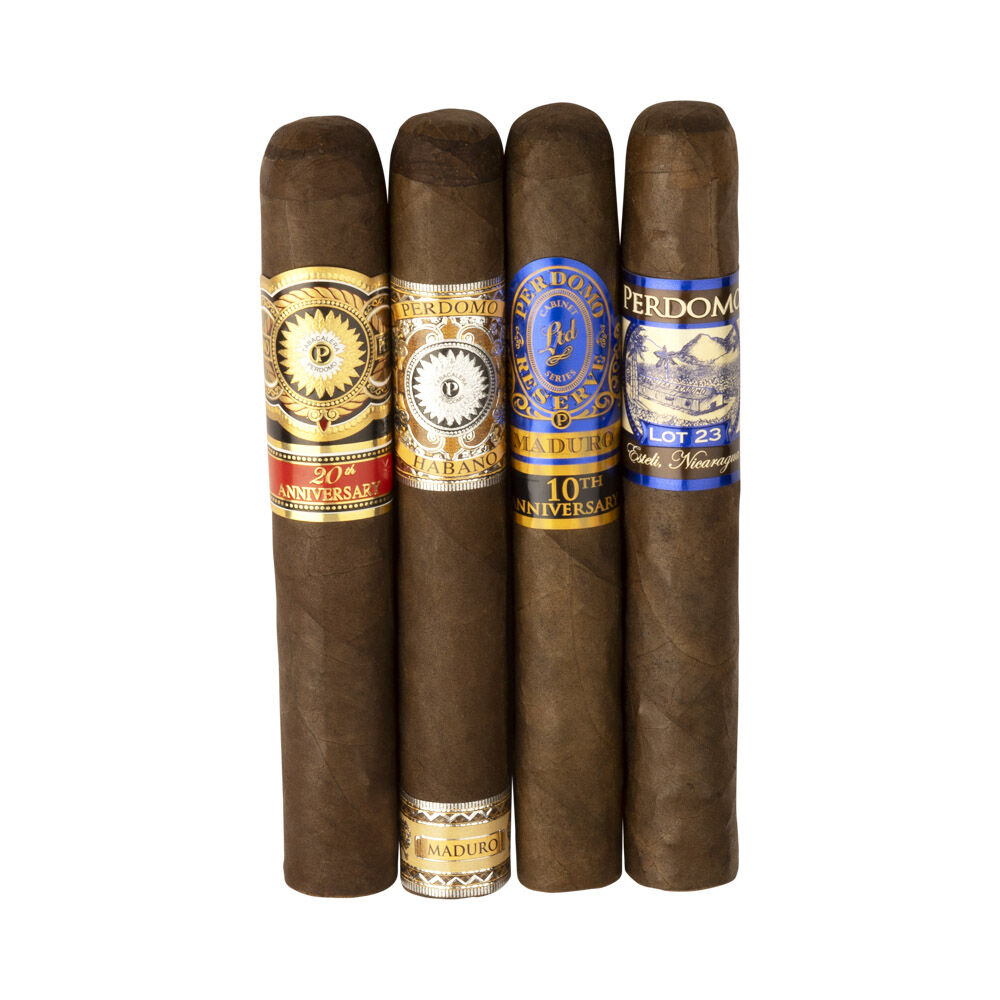 Cigar Samplers | Perdomo 4-Pack Humidified Maduro Sampler | Pack of 4