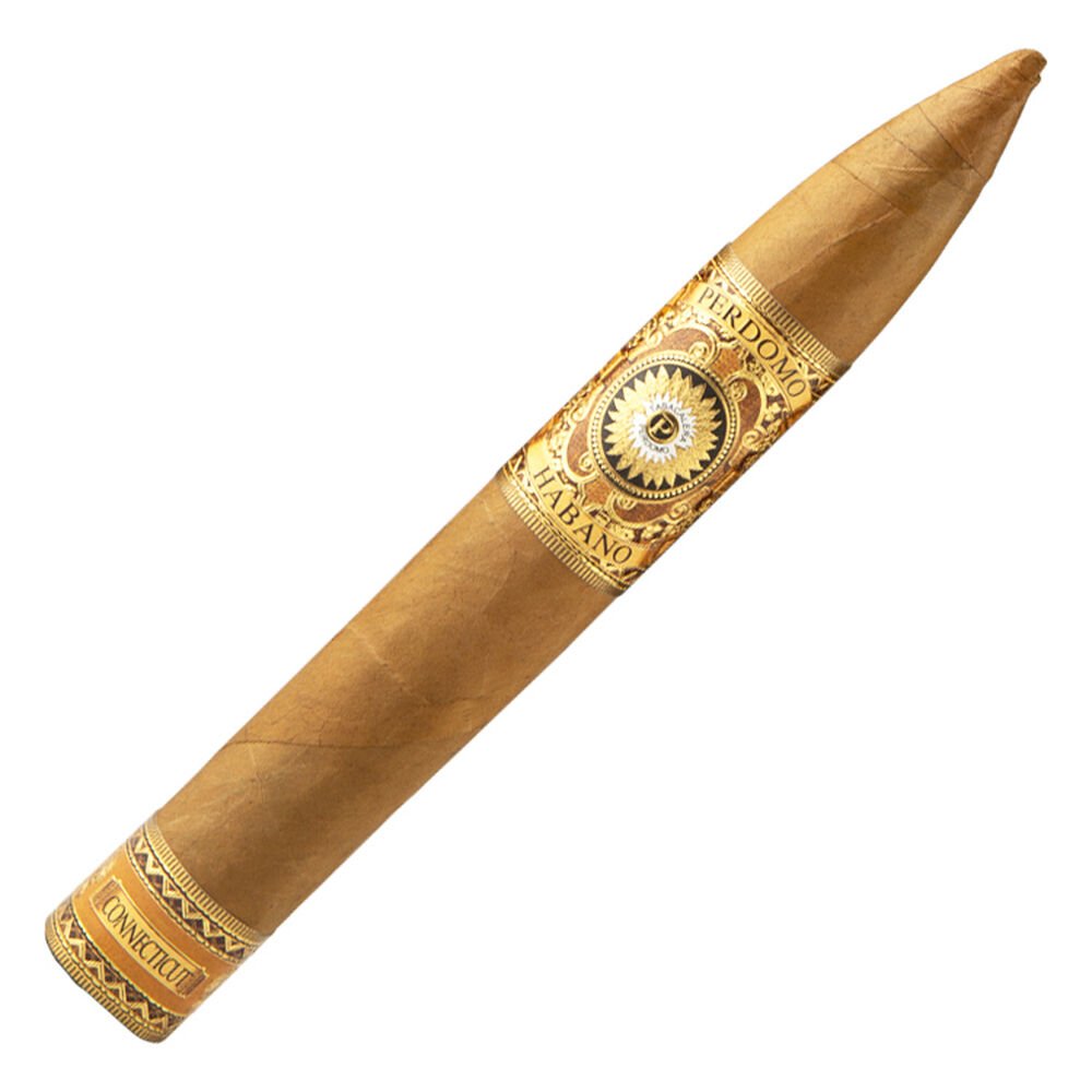 Perdomo Habano Bourbon Barrel-Aged Connecticut | Torpedo 6 | Box of 24