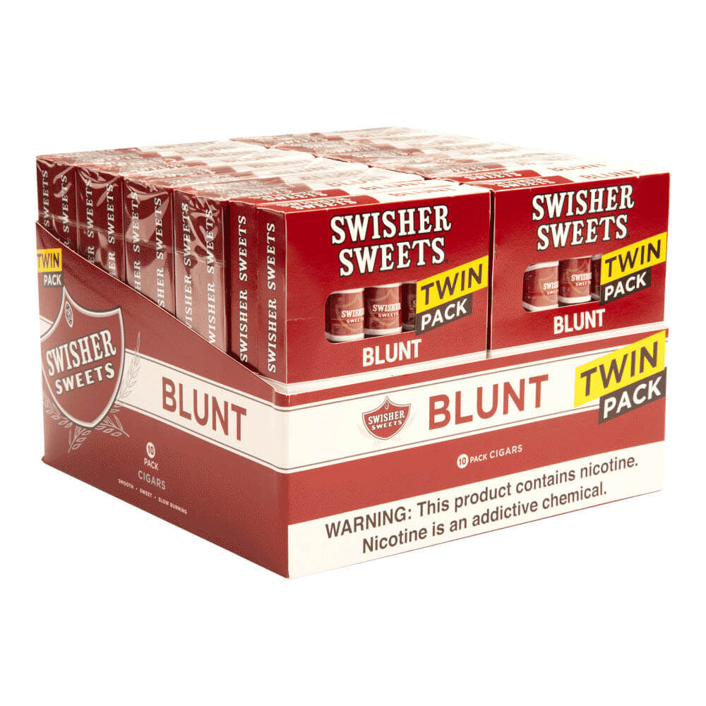 Swisher Sweets | Blunt Twin Pack 10/10Pk 4 | 10 Packs of 10 (100 Total)