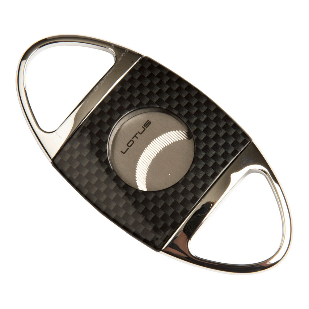 Vertigo Cigar Cutters | Lotus Jaws Black & Silver Serrated Cutter | Default