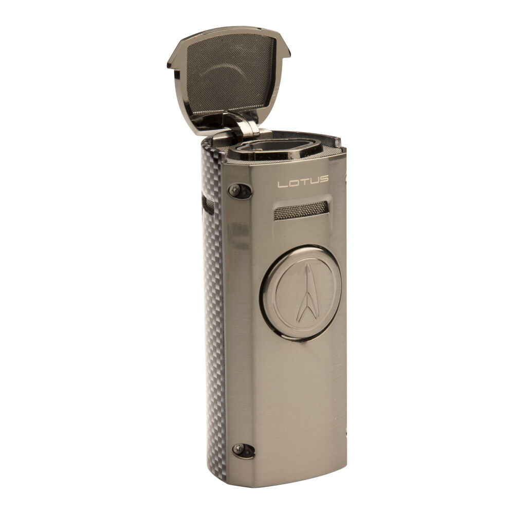 Lotus Cigar Lighters | Minister Table Lighter Gunmetal and Silver | Default