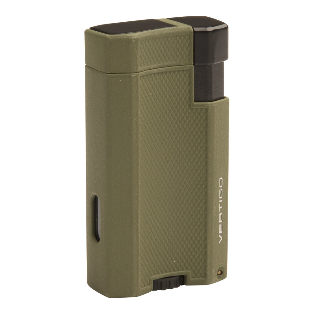 Vertigo Cigar Lighters | Vertigo Delegate Lighter Green Crackle | Default