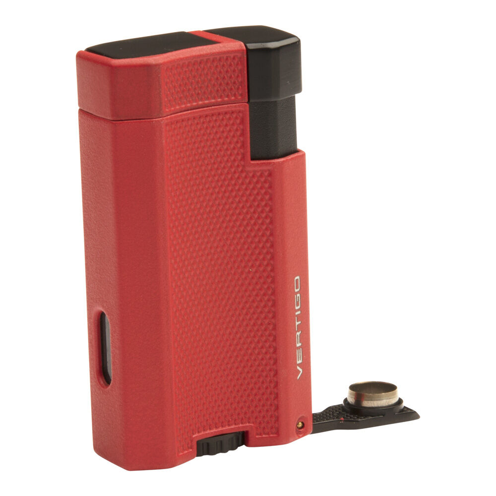 Vertigo Cigar Lighters | Vertigo Delegate Lighter Red Crackle | Default