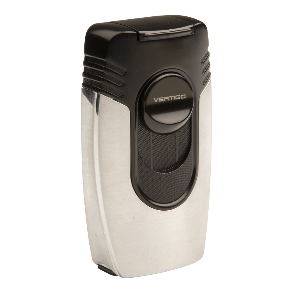Vertigo Cigar Lighters | Goliath Chrome & Black | Default