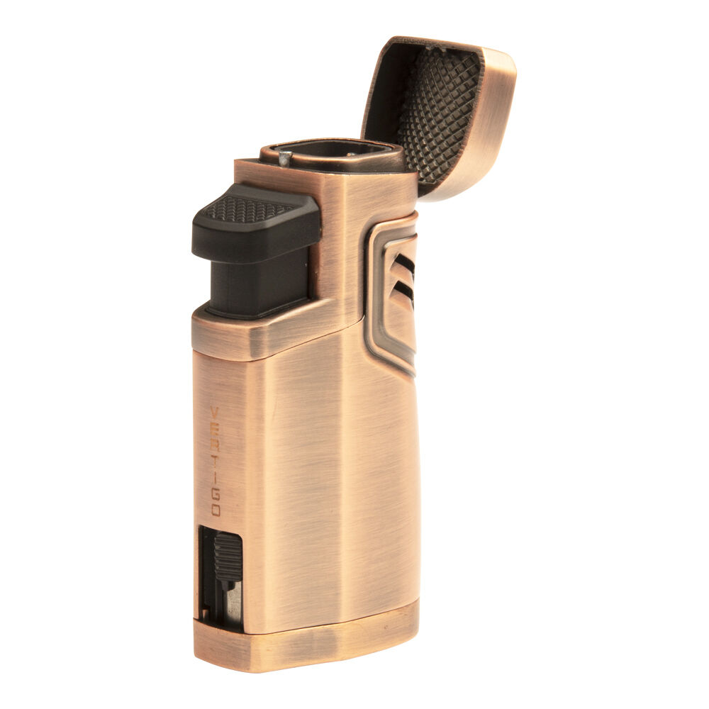 Vertigo Cigar Lighters | Vertigo Hercules Quad Lighter Copper | Default