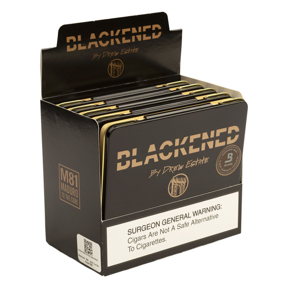 Blackened by Drew Estate | M81 Tins 5/10Pk | 5 tins of 10 (total of 50)