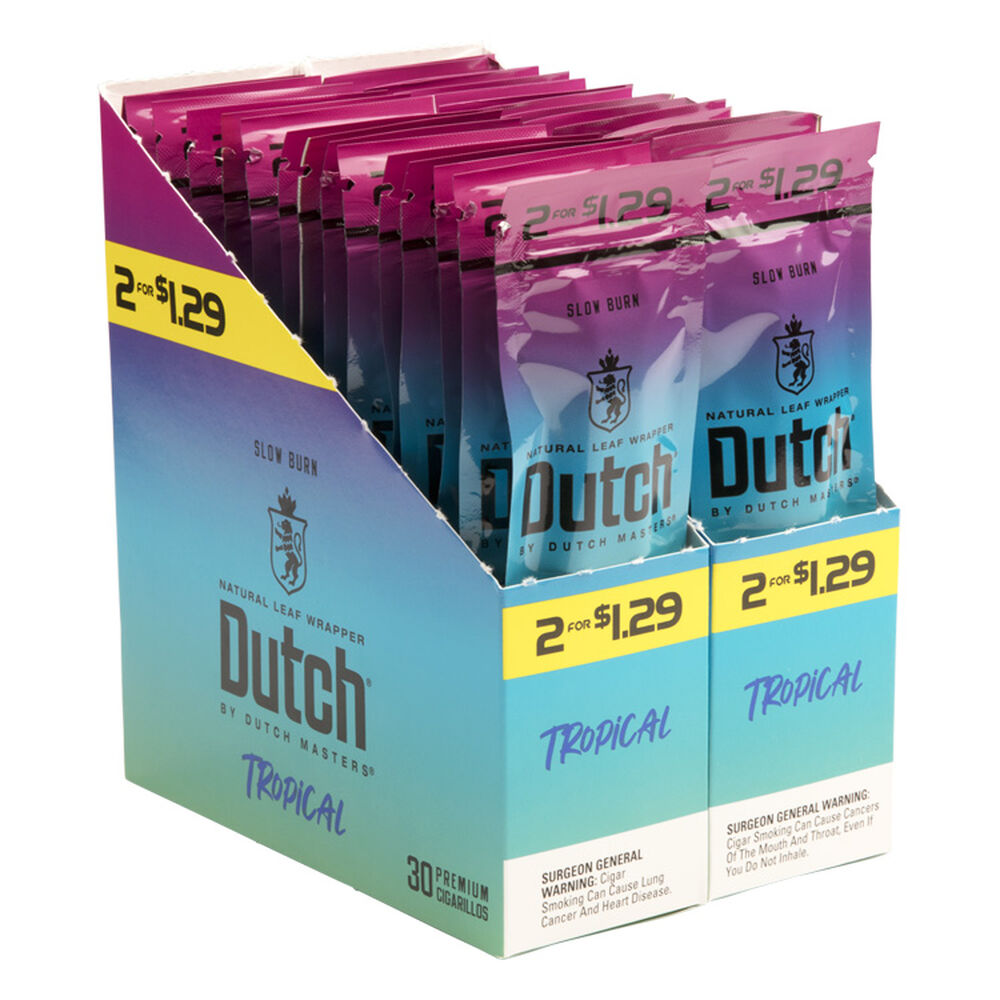 Dutch Masters | Tropical 2/$129 4 | 30 packs of 2 (Total of 60)