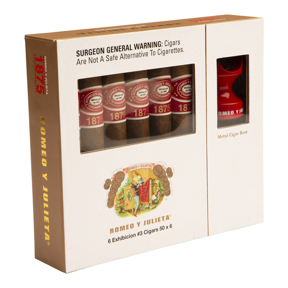 Cigar Samplers | 6ct Romeo Sampler + Cigar Rest | 6 Cigars + Cigar Rest