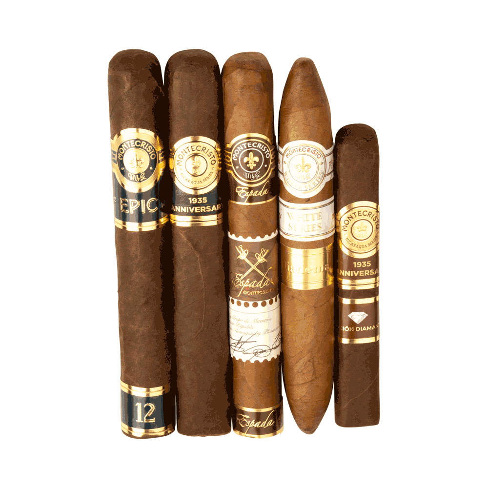 Cigar Samplers | 5ct Top Montecristo Sampler | Pack of 5