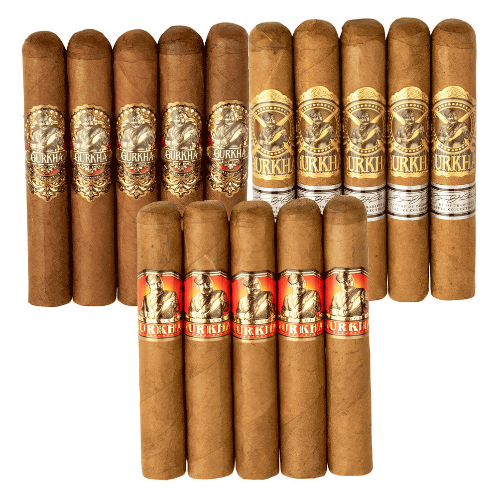 Cigar Samplers | Gurkha 15ct Robusto Sampler #1 | Pack of 15