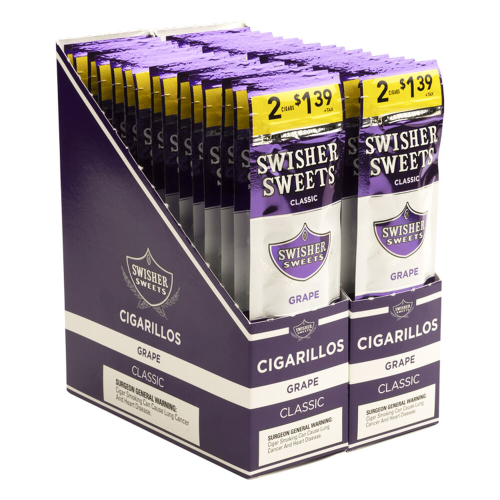 Swisher Sweets | Grape 2/$139 | 30 Packs of 2 (Total of 60)