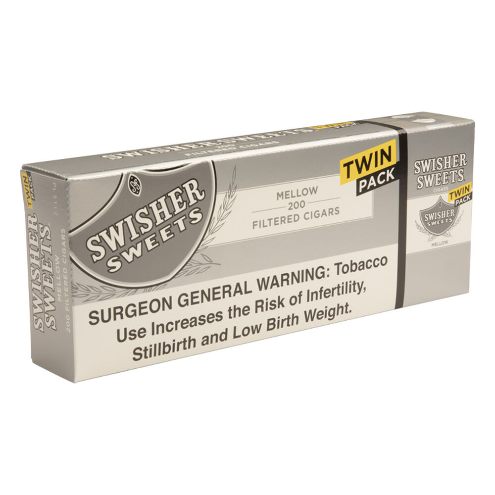 Swisher Sweets Filtered Cigars | Mellow Twin Pack 3 | 5 Packs of 40