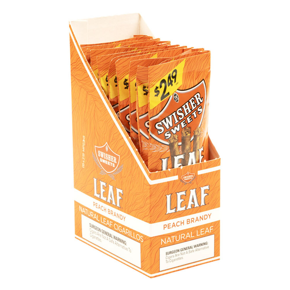 Swisher Sweets | Peach Brandy 3PK 4 | 10 Packs of 3 (total of 30)