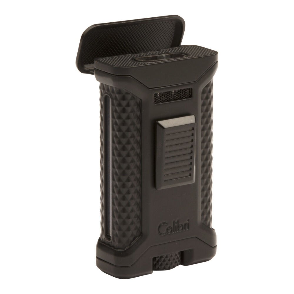 Colibri Cigar Lighters | Ascari with Punch Triple Flame Black Lighter | Default