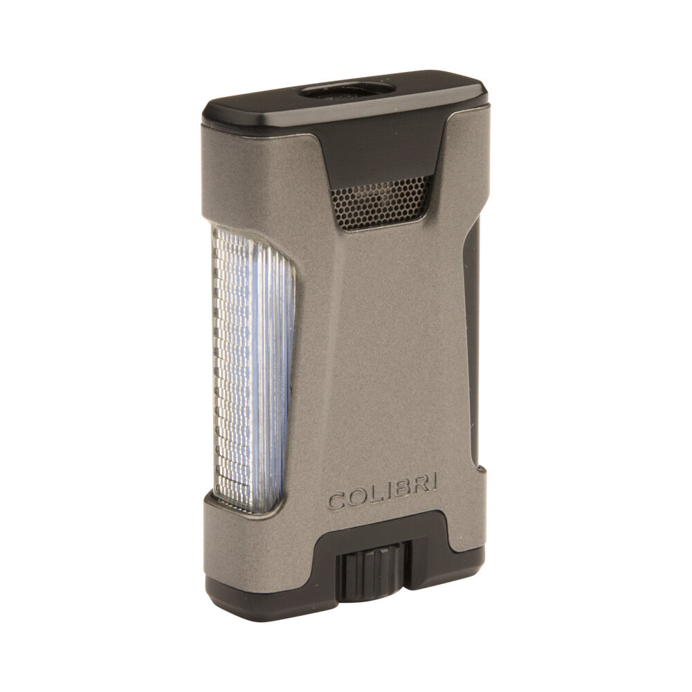 Colibri Cigar Lighters | Rebel Double Flame Gunmetal/Black Lighter | Default
