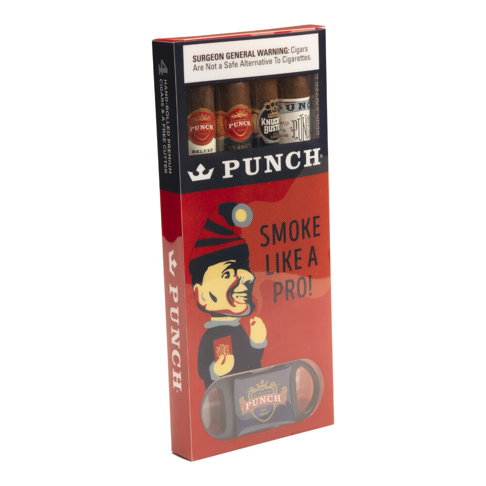 Cigar Samplers | Punch 4Pk + Cutter | Pack of 4