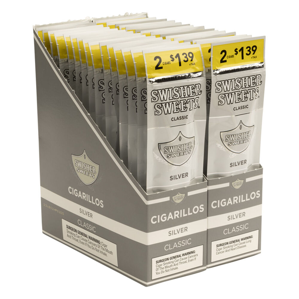 Swisher Sweets | Silver 2/$139 | 30 Packs of 2 (Total of 60)