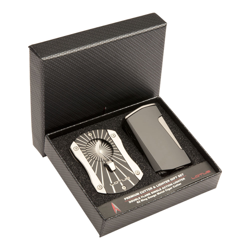 Lotus Gift Set | Chroma Lighter & Deception Cutter Black | Default