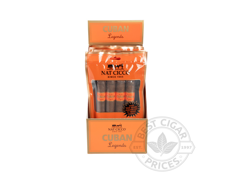 Nat Cicco Cuban Legends Natural Toro Fresh Pack Cigars  5 Packs Of 4 - Sealed Packs - 20 Total Cigars