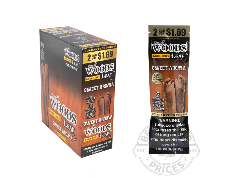 Good Times Sweet Woods Sweet Aroma 2 For $1.69 - Carton - 30 Total Cigars