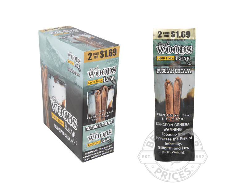 Good Times Sweet Woods Russian Cream 2 For $1.69 - Carton - 30 Total Cigars