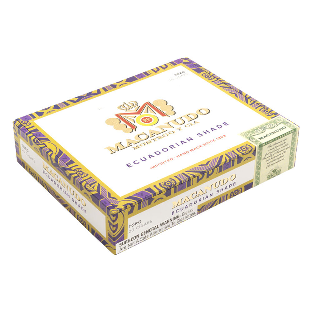 Macanudo Ecuadorian Shade | Toro Box Pressed | Box of 20, photo 2