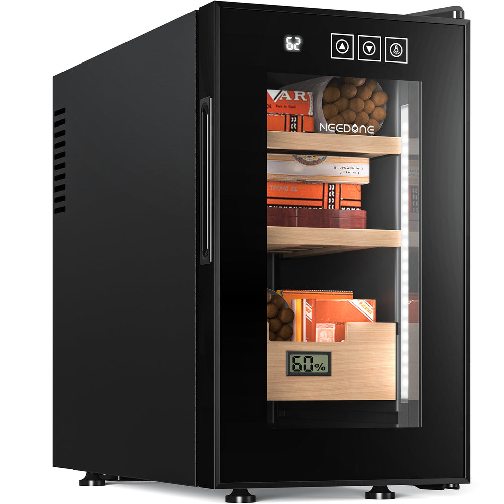 CH-23 Cigar Humidor, 23L Heating Cooling Cabinet Spanish Cedar
