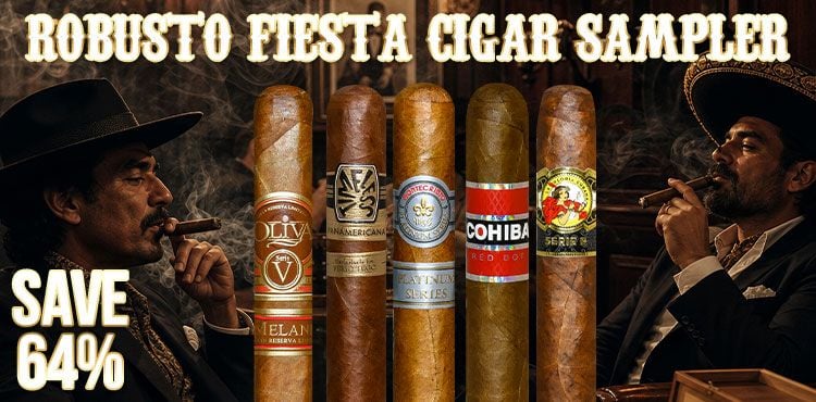 Robusto Fiesta Cigar Sampler - Pack of 5
