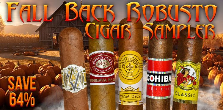 Fall Back Robusto Cigar Sampler - Pack of 5