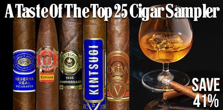 A Taste Of The Top 25 Cigar Sampler - Pack of 5
