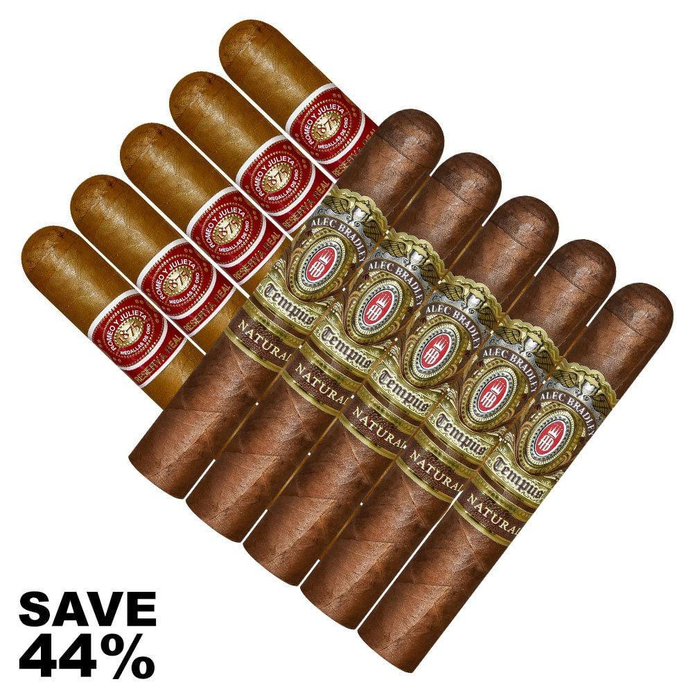 Double Stack Romeo Real Churchill VS Alec Bradley Tempus - Pack of 10