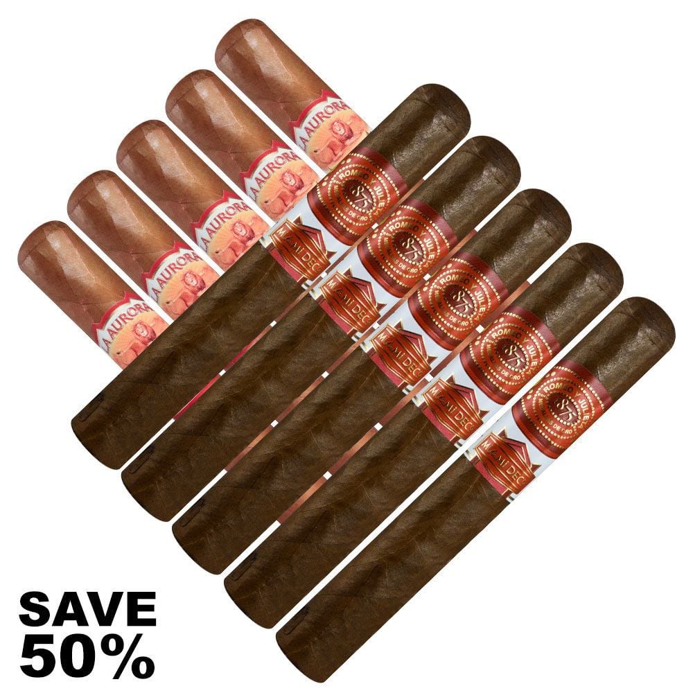 Double Stack La Aurora 1987 CT VS Romeo Miami Deco - Pack of 10