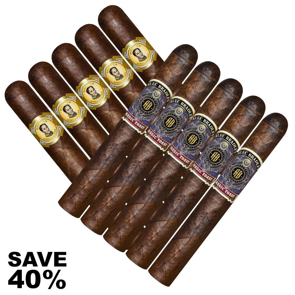 Double Stack Bolivar Cofradia VS Alec Bradley Magic Toast - Pack of 10