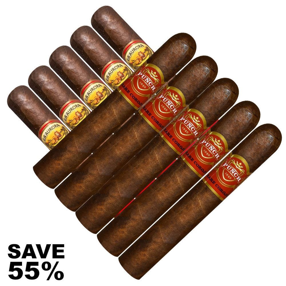 Double Stack La Aurora Preferidos VS Punch Rare Corojo - Pack of 10