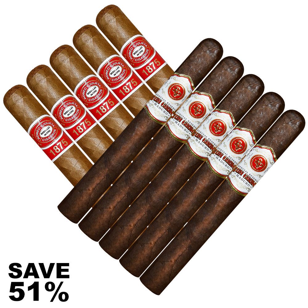 Double Stack Romeo 1875 VS Rocky Patel Sun Grown Maduro - Pack of 10