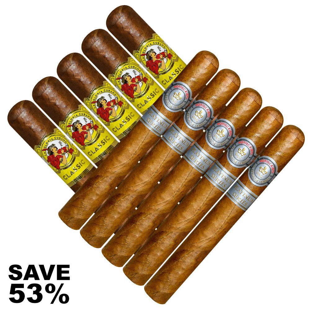 Double Stack La Gloria VS Montecristo Platinum - Pack of 10