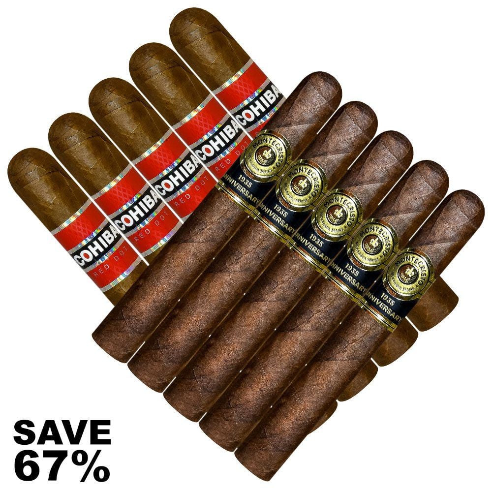Double Stack Cohiba Red Dot vs Monte 1935 - Pack of 10