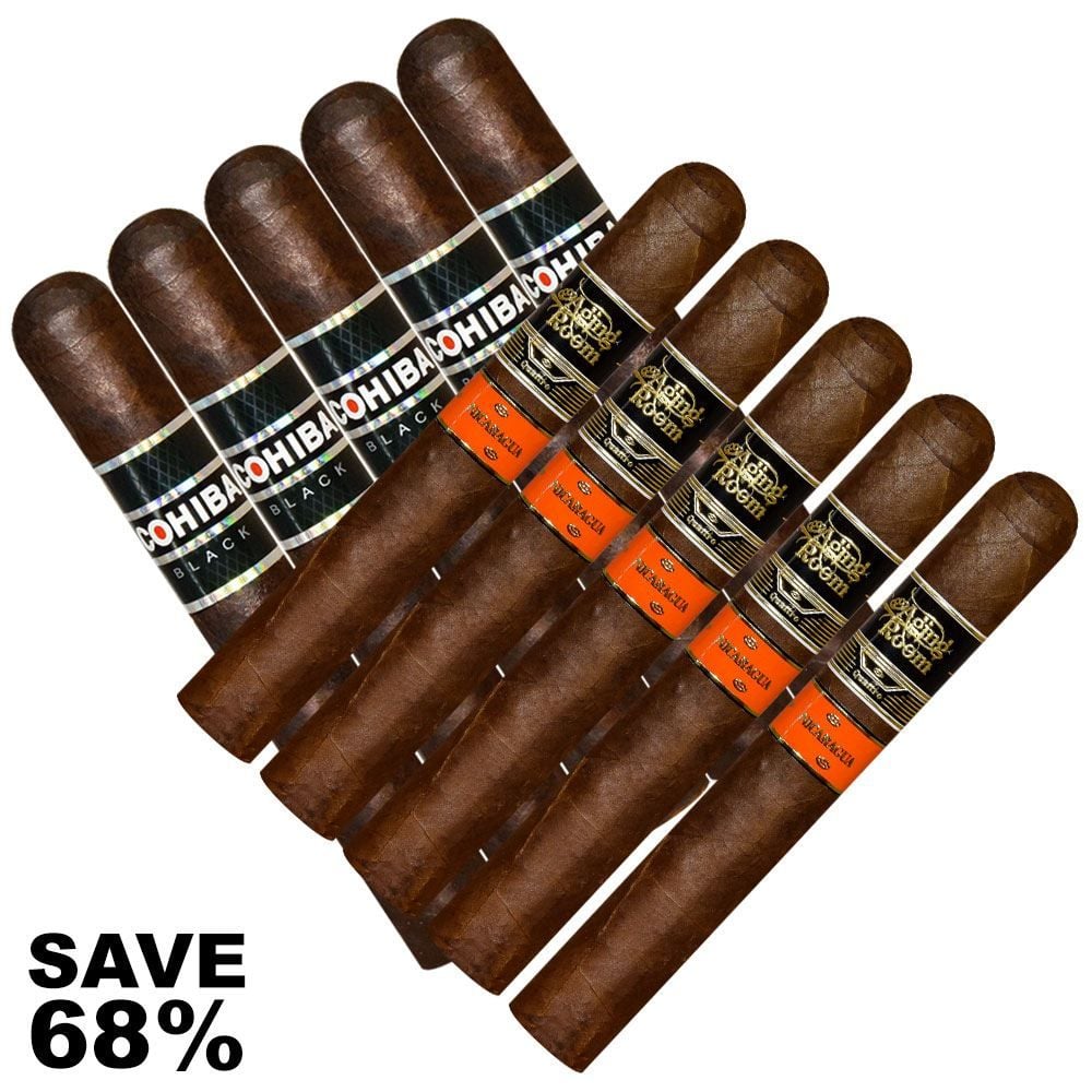 Double Stack Cohiba Black vs Aging Room Quattro Nicaragua - Pack of 10