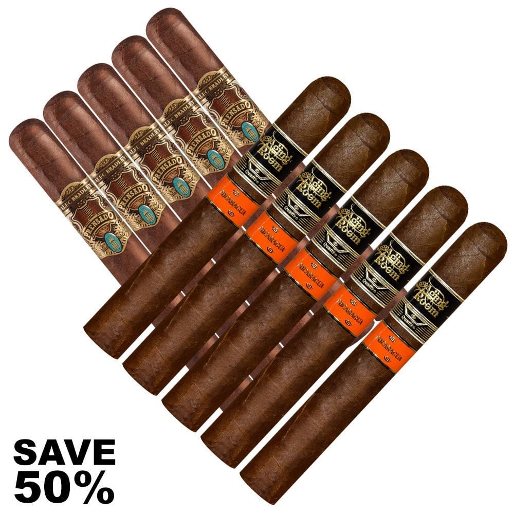 Double Stack AB Prensado Churchill vs Aging Room Quattro Nicaragua - Pack of 10